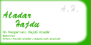 aladar hajdu business card